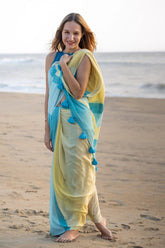 FLOATING THREADS STRIPE SAREE