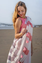 Soft Shadows Stripe Saree