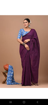 Premium Khadi Cotton Saree Extra Blouse Piece