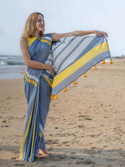 WHISPERING LINES STRIPE SAREE
