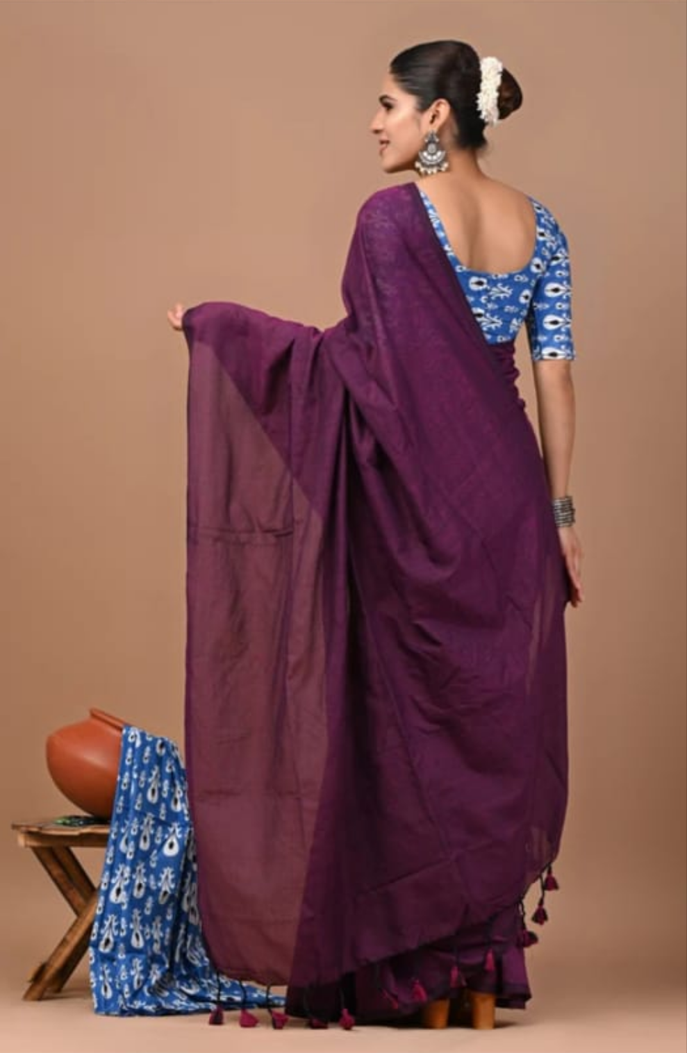Premium Khadi Cotton Saree Extra Blouse Piece